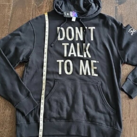The Masked Singer Official FOX - Don't Talk To Me Hooded Sweatshirt Black M NWT - Picture 6 of 7